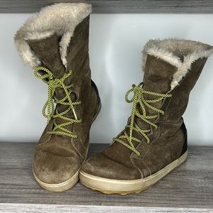 Sorel Snow Winter Waterproof Boots Suede and Leather size 9